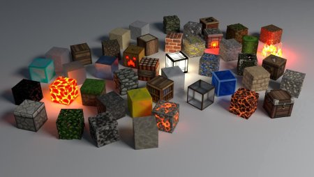 Блоки из МАЙНКРАФТА