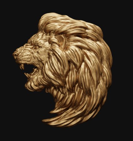 Голова Льва 3d модель