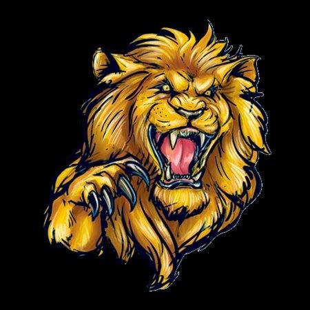 Лев на черном фоне картинки