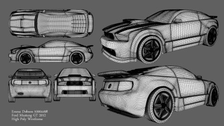 Референс для 3д моделирования техника
