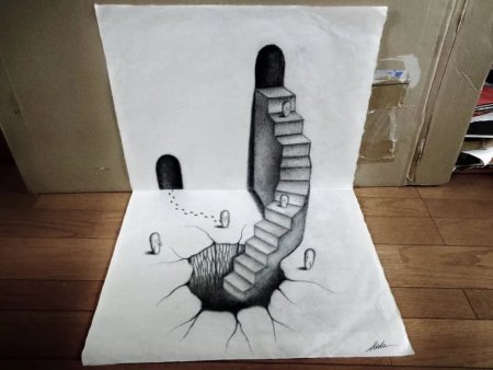 3d рисунки карандашом