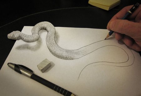 3d рисунки карандашом