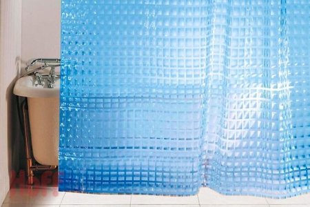 Шторки для ванной зеленые , с природой