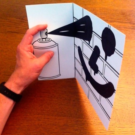 3д рисунки на бумаге