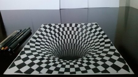 Плитка с оптической иллюзией