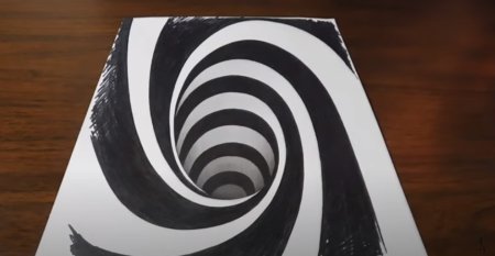 Объемный рисунок воронки