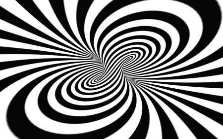 Чёрно белая спираль