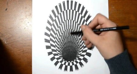 3д рисунки на бумаге