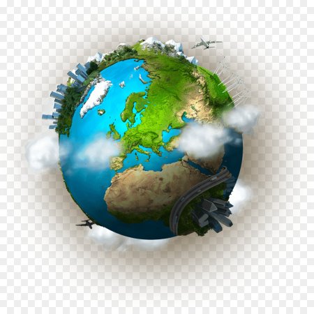 Земля рисунок на прозрачном фоне