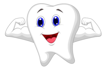 Здоровый зуб мультяшный