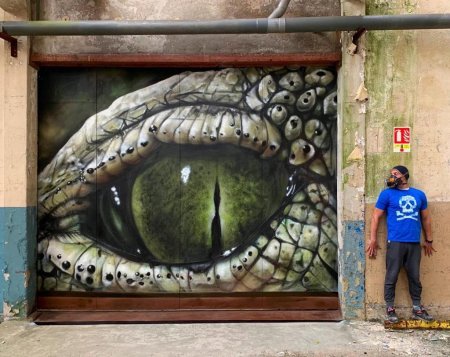 Трехмерный рисунок на стене