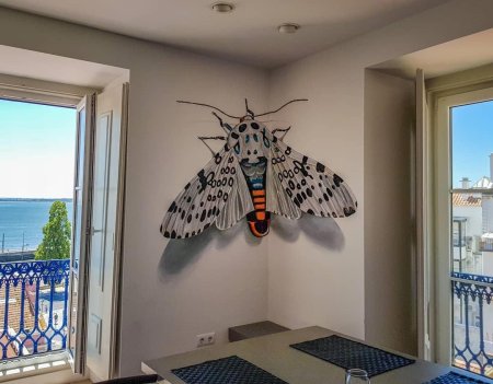 3д рисунки на стене