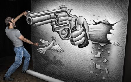 Рисованная 3d пропили