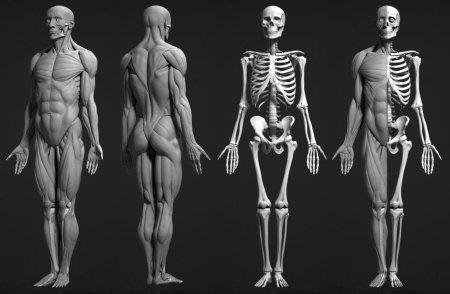 Анатомия скелета человека референс