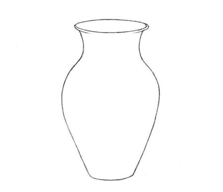 Ваза раскраска