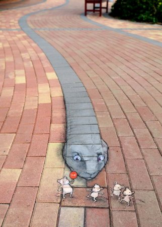 Дэвид Зинн стрит арт