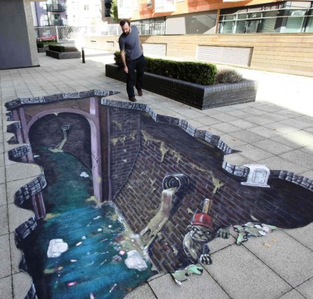 Julian Beever Street Painting