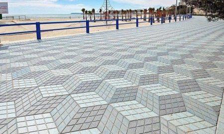 Тротуарная плитка с 3д эффектом