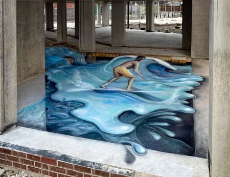 Уличные 3d-рисунки Николая Арндта