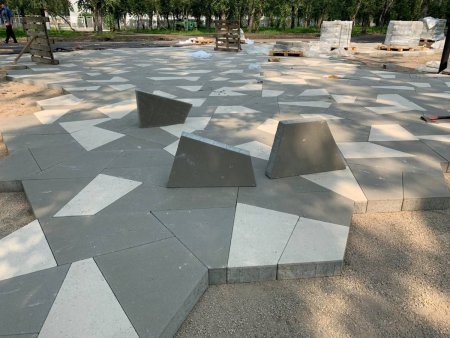 Плитка тротуарная 3d ромб 190х190х40