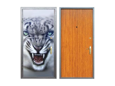 Металлические двери с 3д рисунком из металла