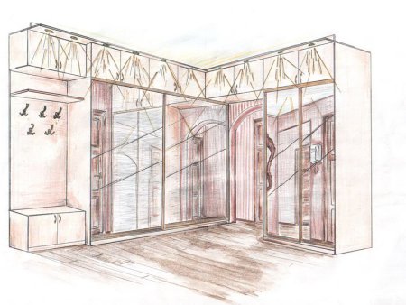 Эскиз шкафа купе