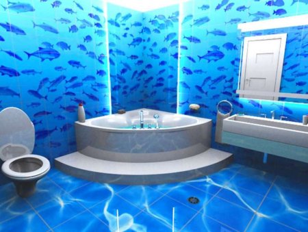 Керамическая плитка 3д для ванной