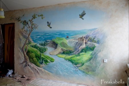 Роспись стен природа