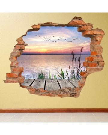 Картина пролом в стене