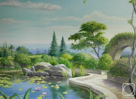 Роспись стен пейзаж