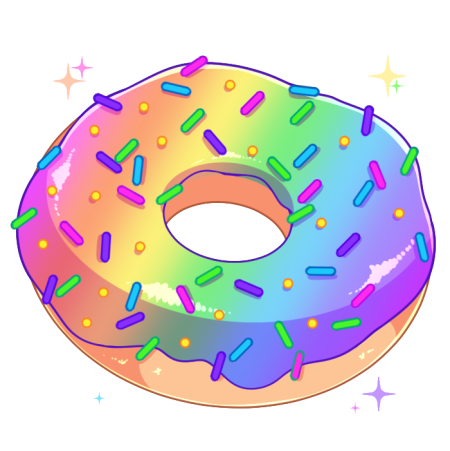 Пончики мультяшные