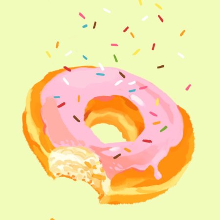 Фон для срисовки пончики