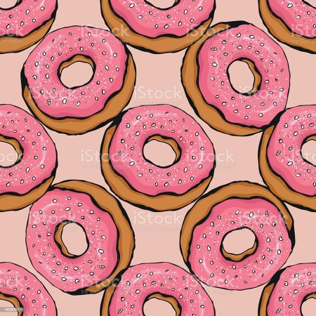 Фон пончики вектор
