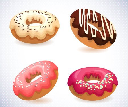 Пончик вектор