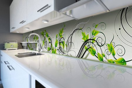 Стеклянная панель для кухни