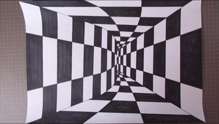 3д рисунок тоннель