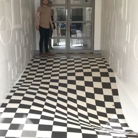 Оптические иллюзии на полу
