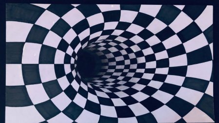 Туннель иллюзия рисунок