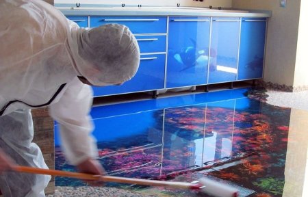 Самонивелирующийся наливной пол 3д