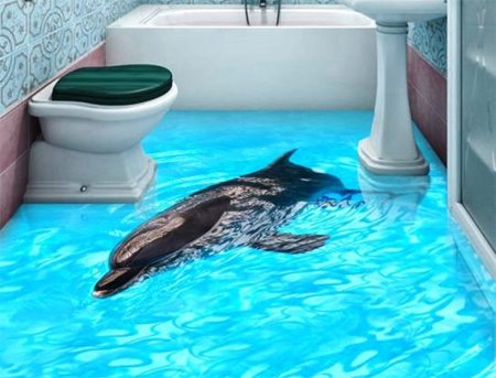 3д полы в ванной