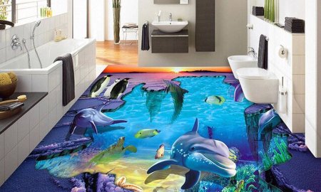 Наливной пол с 3d эффектом