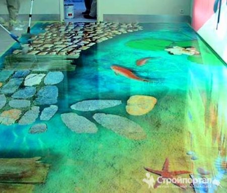 Эпоксидный наливной пол Epoxy Floor 3d