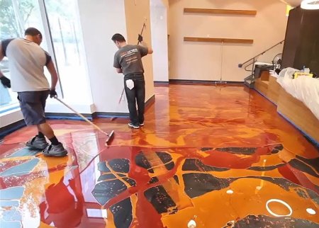 Декоративный полимерный пол