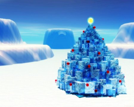 Новогодняя елка 3д