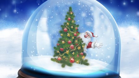 Дед Мороз и елочка