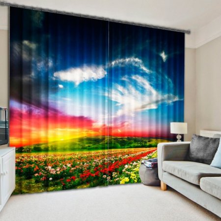 Шторы с фотопечатью с эффектом 3d