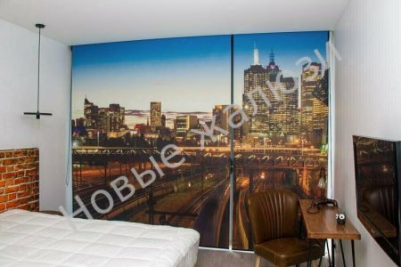 Жалюзи с фотопечатью город