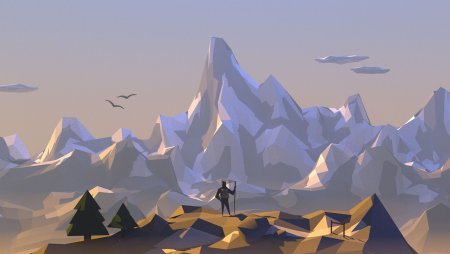 Лоу Поли горы