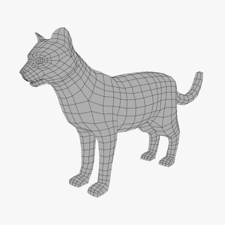 Трехмерная модель кошки