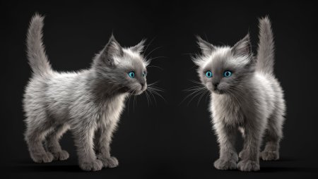 Кот 3d модель